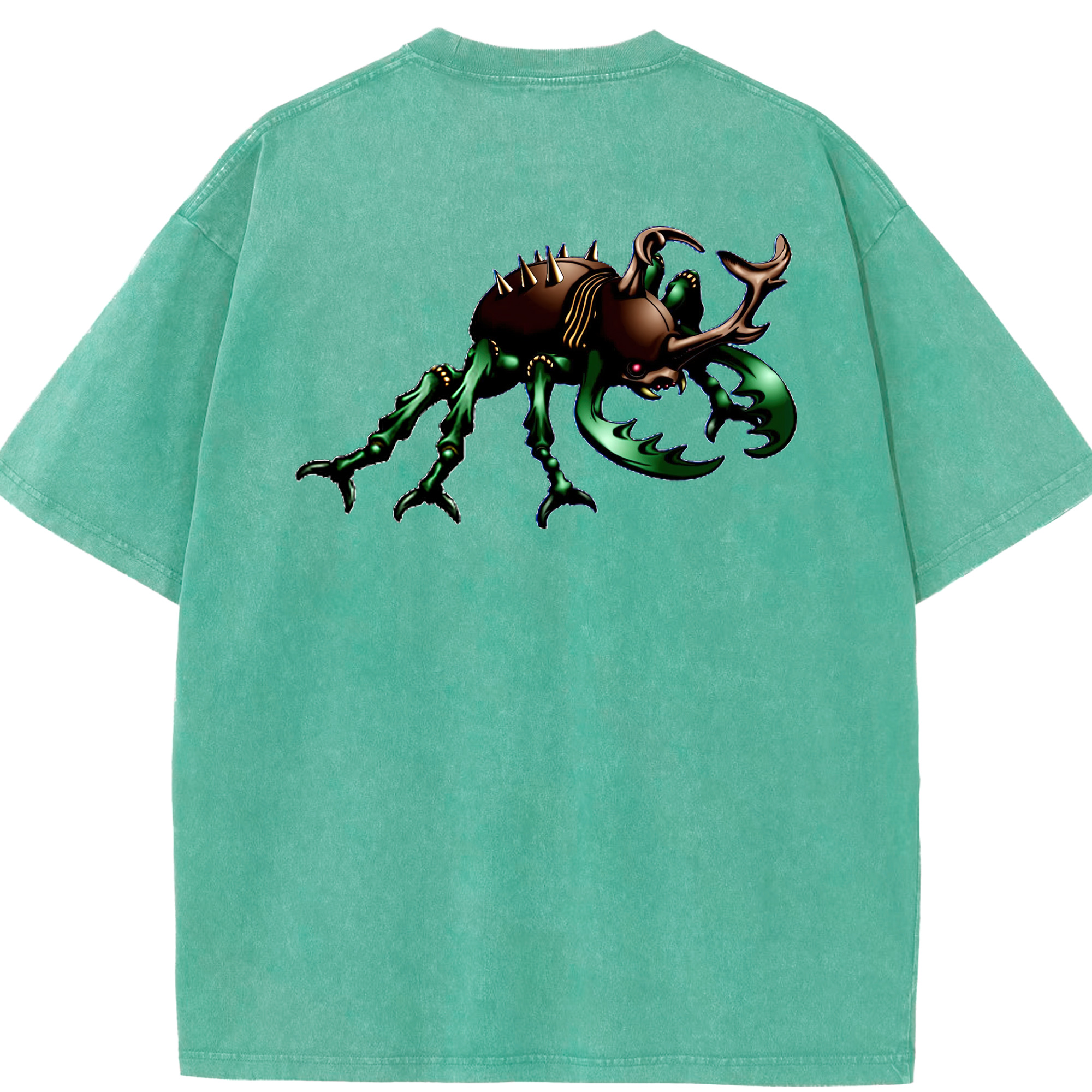 （画像用） 遊☆戯☆王 Yu-Gi-Oh! 綿100% ヴィンテージ風 半袖Tシャツ（背面プリント）